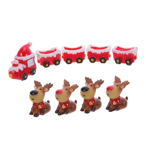 ibasenice Teiliges Weihnachtszug Set mit Resin Sitzenden Rentier Figuren Winterliche Schneelandschaft Tischdeko Kompaktes Festliches Weihnachtszug-Ornament für Party und Heimdekoration ibasenice Teiliges Weihnachtszug Set mit Resin Sitzenden Rentier Figuren Winterliche Schneelandschaft Tischdeko Kompaktes Festliches Weihnachtszug-Ornament für Party und Heimdekoration von ibasenice