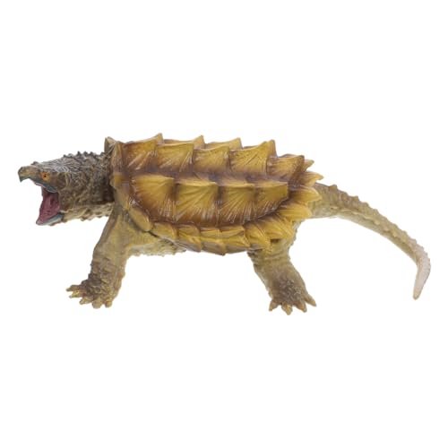 ibasenice Tierfiguren Schnappschildkröten-Modell Kinderspielzeug Schildkrötenskulptur pädagogische Spielzeuge Statue Tiererkennungsmodell Tiermodell künstlich Ornamente Kleine Tiere von ibasenice