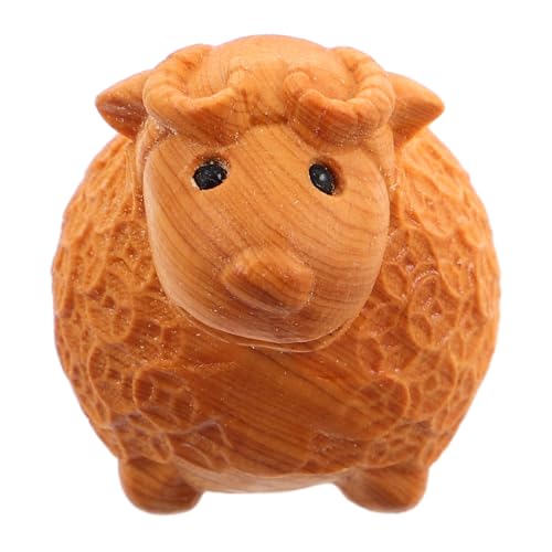 ibasenice Tierornament für Garten Deko Handgefertigte Holzstatue Einzigartiges Design für Ostern und Tischdekoration Niedliche Kleine Schaf Dekoration ibasenice Tierornament für Garten Deko Handgefertigte Holzstatue Einzigartiges Design für Ostern und Tischdekoration Niedliche Kleine Schaf Dekoration von ibasenice