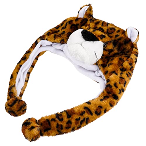 ibasenice Tierplüschspielzeugkopfabdeckung erste Kopfbedeckung Hüte Fälschung Leopardenmützen für Damen Mütze mit Leopardenmuster Leoparden-Partydekorationen PP Baumwolle ibasenice Tierplüschspielzeugkopfabdeckung erste Kopfbedeckung Hüte Fälschung Leopardenmützen für Damen Mütze mit Leopardenmuster Leoparden-Partydekorationen PP Baumwolle von ibasenice