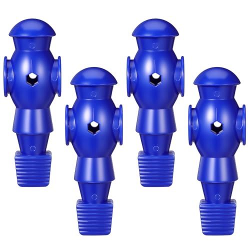 ibasenice Tischfußball-Spieler-Set – 4-teilige Mechanische Ersatzfiguren für Tischfußballspiele, Harzkonstruktion mit Glatter Oberfläche für EIN Verbessertes Spielerlebnis, Blau von ibasenice