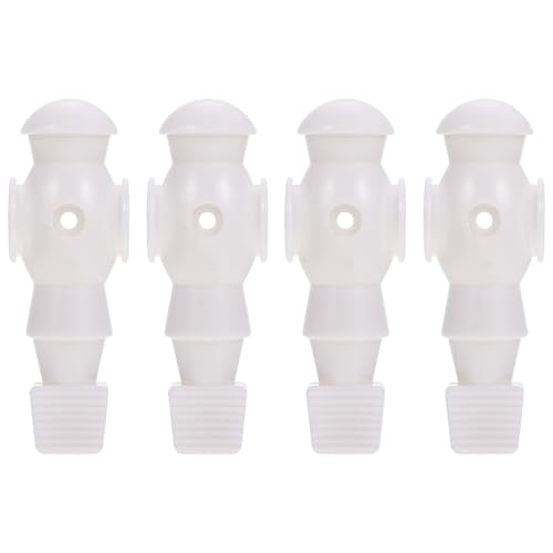 ibasenice Tischfußball-Spieler-Set – 4-teilige Mechanische Ersatzfiguren für Tischfußballspiele, Harzkonstruktion mit Glatter Oberfläche für EIN Verbessertes Spielerlebnis, Weiß von ibasenice