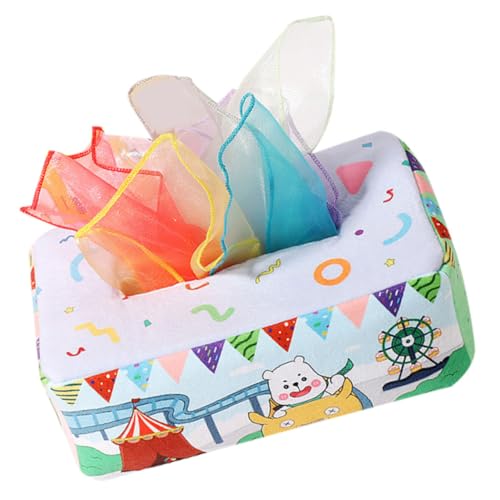 ibasenice Tissue Box aus Reißfest mit Knisternden Stofftüchern Fördert Frühkindliche Entwicklung Geeignet für Junge Mädchen Jahr Montessori Lernspielzeug Buntes Sensorisches ibasenice Tissue Box aus Reißfest mit Knisternden Stofftüchern Fördert Frühkindliche Entwicklung Geeignet für Junge Mädchen Jahr Montessori Lernspielzeug Buntes Sensorisches von ibasenice