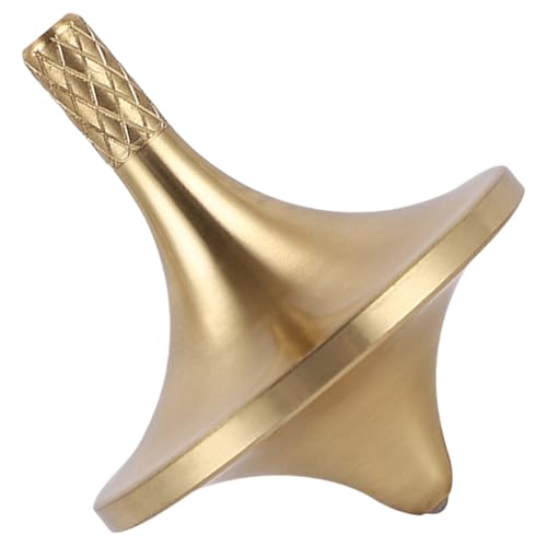 ibasenice Gyroscope Spielzeugkreisel Top Relief Handdrehung Klassisches Messing Klein Klein Gyro Zappelspielzeug Gyroskop Lustiges Gyro Dekompressions Gyro Gyroskop Zappelspielzeug Kupfer Golden von ibasenice