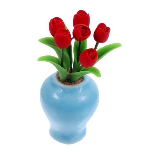 ibasenice Puppenhaus-miniaturmodell Miniatur-blumenvase Im Maßstab 112 Spielzeug Für Miniatur-szenenset-zubehör von ibasenice