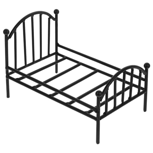 ibasenice Mini Metall Bett Rahmen Puppe Bett für Tiny Decor Eisen Gefertigt Möbel ibasenice Mini Metall Bett Rahmen Puppe Bett für Tiny Decor Eisen Gefertigt Möbel von ibasenice