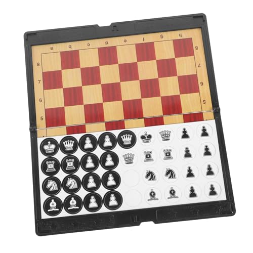 ibasenice Tragbares Magnetisches Reiseschachset Faltbar Leicht PVC Schachbrett Party Spiel Ab Jahren Geeignet von ibasenice
