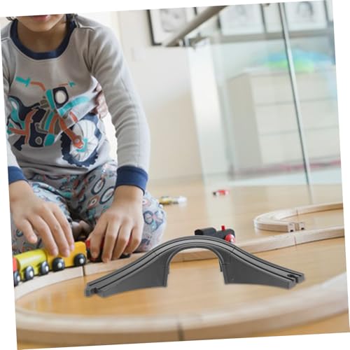 ibasenice Train Brücke Erweiterungsset Kunststoff Schienenzubehör Flexibel Kompatibel für Spielbahn Kreativ Familienzeit von ibasenice