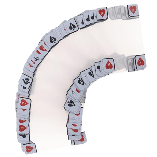 ibasenice Transparente Spielkarten Matte Oberfläche Wasserdichtes PVC Kartendeck Anti-Cheat Spielkarten Für Familien Spiele Strandpartys von ibasenice