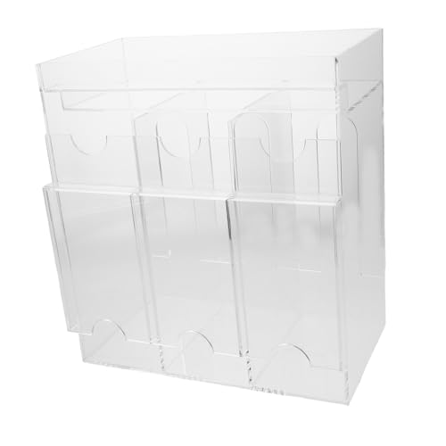 ibasenice Transparenter Acryl Kartenbox Organizer mit Booster-Spender Klarer Sammelkartenhalter für Sport Visitenkarten Platzsparendes Sortierfach für Büro und Sammler von ibasenice