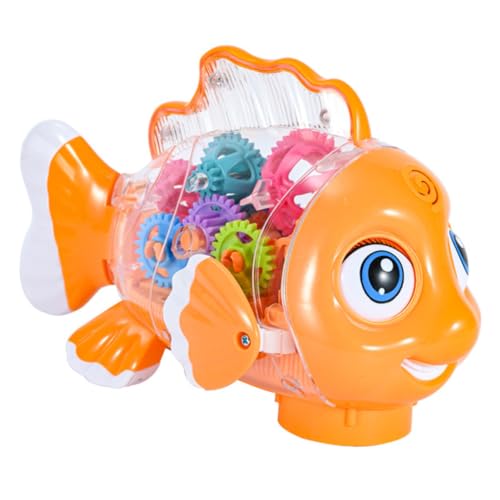 ibasenice Batterieloses Gearfish-spielzeugauto Für Kinder Mit Lichtern Sound Abs-Material Perfekt Für Die Entwicklung Der Feinmotorik Alter 1–3 von ibasenice