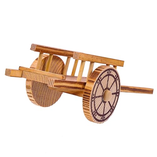 ibasenice Winziges Trolley-Modell - Miniatur-bauernwagen Miniatur-holzwagenmodelle Ideal Zum Spielen Für Kinder Und Als Heimdekoration von ibasenice