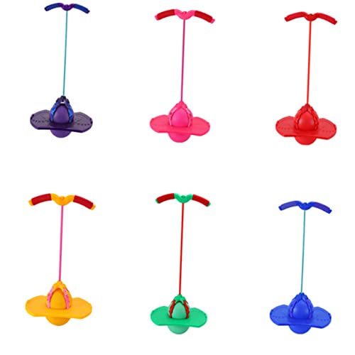 ibasenice Übungsball Jumbo-Hüpfbälle Hüpfbauer Bälle im Freien außen Spielplatzbälle flummies f�r hupfball für Toys for Springball mit Griff Sportzubehör rot von ibasenice