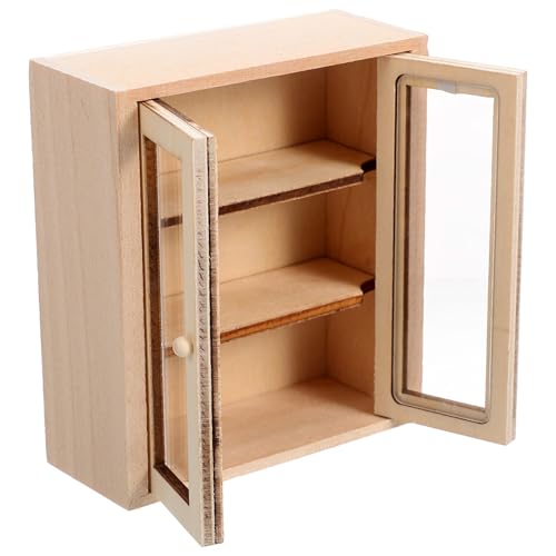ibasenice Unbemaltes Miniatur-Schrankmodell Holzbücherregal Im Maßstab 1:12 Für Puppenhaus-Layouts DIY-Bastelmöbel-Set Mit Verstellbaren Regalen Für Miniatur- Und Foto-Requisiten ibasenice Unbemaltes Miniatur-Schrankmodell Holzbücherregal Im Maßstab 1:12 Für Puppenhaus-Layouts DIY-Bastelmöbel-Set Mit Verstellbaren Regalen Für Miniatur- Und Foto-Requisiten von ibasenice