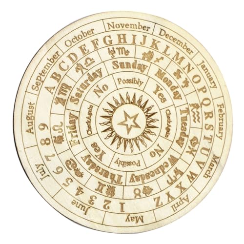 ibasenice Universelle Symboltafel Sandpendel Bretter Wahrsagetafel Mit Geschnitztem Muster Rosa Schwebende Regale Pendelbrett Dowsing Spiel Rosa Regale Figuren Wünschelrute Beige Buchsbaum von ibasenice