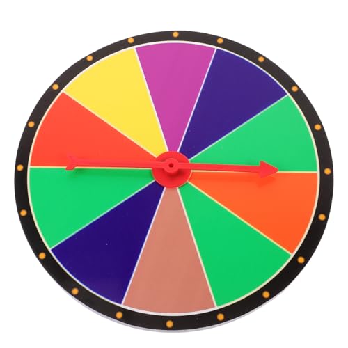 ibasenice Verlosen Wandspiele Spiel Preisrad Spielrad Farbkreis Drehscheibe Gewinnen Spinnrad Bingo-Rad Schicksalsrad Rad Artikel DIY-Spiel-gewinnrad Glücksbrettspiel PVC von ibasenice