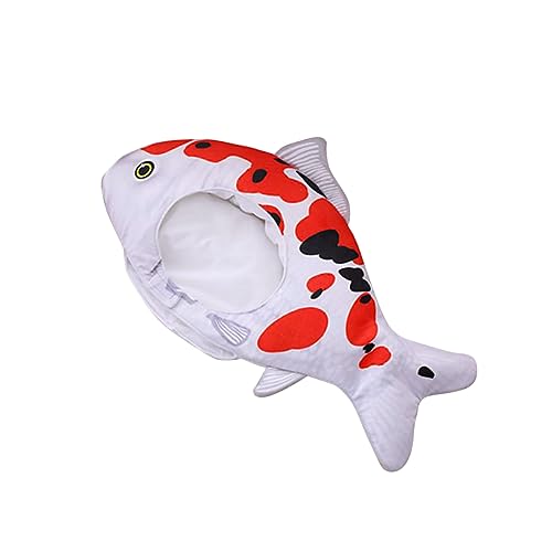ibasenice Lustiger Fischhut Cartoon-cosplay-kopfbedeckung Material Verstellbare Größe Für Halloween-partys Alltag von ibasenice