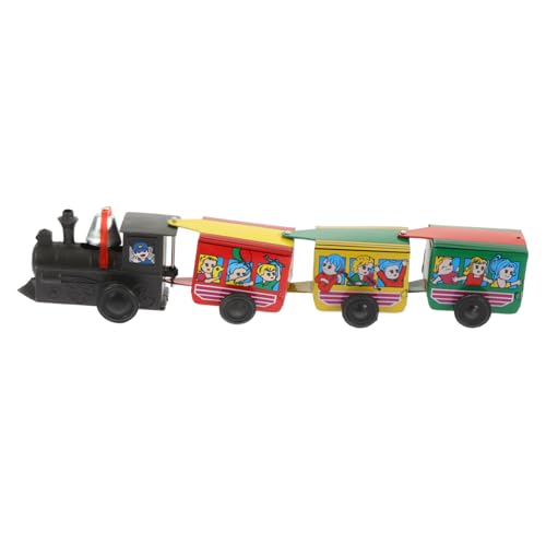 ibasenice Retro Aufzieh Zugspielzeug für Kinder Kleiner Eisenbahn Spielzeug mit Beweglichem Mechanismus Vintage Blechzug für Dekoration und Spiel Kreatives für Jungen und Mädchen von ibasenice