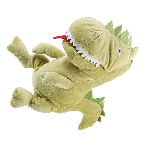 ibasenice Weiche Dinosaurier Handpuppe aus Plüsch Interaktives für Kleinkinder Jahre Beweglicher Mund Fördert Motorik und Fantasie Beim Rollenspiel und Geschichtenerzählen von ibasenice
