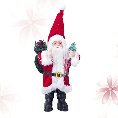 ibasenice Weihnachten Neuheit Dekorationen für kinderspielzeug weihnachtgeschenk Weihnachts Deke Geschenkeidee Weihnachtsmannpuppe Weihnachtsdekoration rot von ibasenice