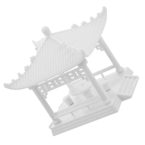 ibasenice Weißer Gartenpavillon mit Hoher Detailgenauigkeit Langlebiges Material Dekorative Bonsai Figur für Zen Garten und Sandtischgestaltung ibasenice Weißer Gartenpavillon mit Hoher Detailgenauigkeit Langlebiges Material Dekorative Bonsai Figur für Zen Garten und Sandtischgestaltung von ibasenice