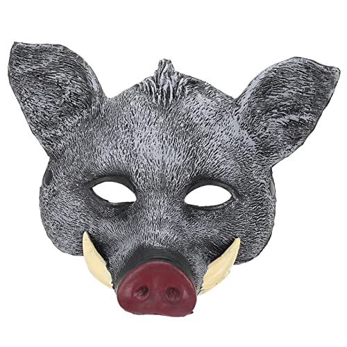 ibasenice Wildschwein Maske Pu-tiere-maske Augenmasken Für Schweine Horror- -maske Gruselige Tiermasken Halloween- Halbmasken Wildschwein Kostüm Schweinchen-masken Für Fest Draussen Kleidung von ibasenice
