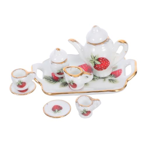 ibasenice Winzige Kaffeetassen Miniatur Kaffeetasse Miniatur Tassen Mini Puppenhaus Zubehör Winzige Teetassen Puppenhaus Küchenzubehör Mini Geschirrmodell von ibasenice