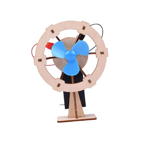 ibasenice Wissenschaftlicher Elektrischer DIY Windventilator Kleiner DIY DIY Elektroventilator Physik Wissenschaftsventilator von ibasenice