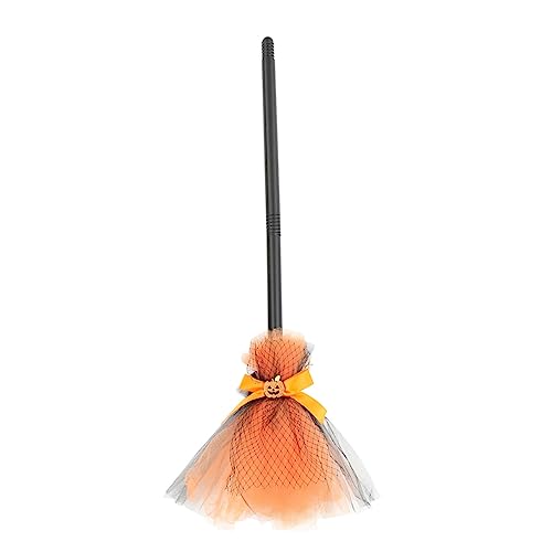 ibasenice Witch Broom for Halloween Party Decor Plastic Craft Broom for Cosplay Prop and Home Decoration Rustic Autumn Style von ibasenice