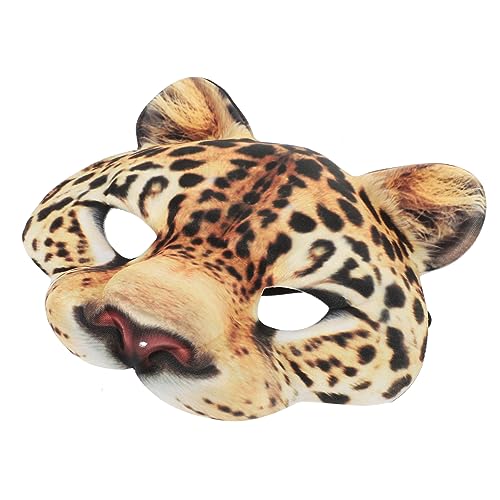 ibasenice Wolf Kostüm Maskerade Gesicht Masken Wimperntusche Milch-hauttoner Cosplay-maske Neuartige Maske Halloween -party -requisite Party-maske Halloween-maske Leopard Eva von ibasenice