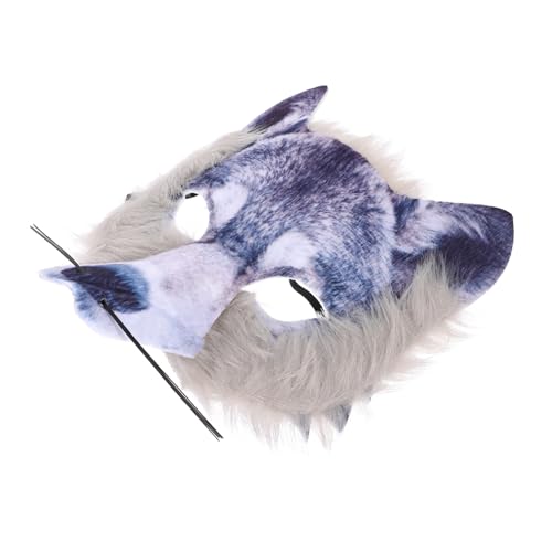 ibasenice Kreative Halloween Wolf Maske Für Kostümpartys Cosplay Und Karneval Halbe Gesichtsmaske Aus Strapazierfähigem Material Leicht Und Komfortabel Für Verschiedene Anlässe von ibasenice