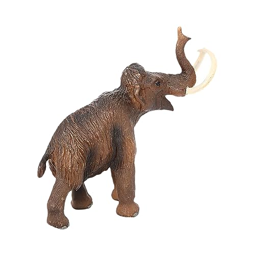 ibasenice Wolliges Mammut Elefanten-sammelfiguren Dschungeltierfiguren Mammut 3D-Modell Gefälschtes Mammutspielzeug Antike Tierfigur Statue des Glücklichen Reichtums Kind PVC Zylinder Anzahl von ibasenice
