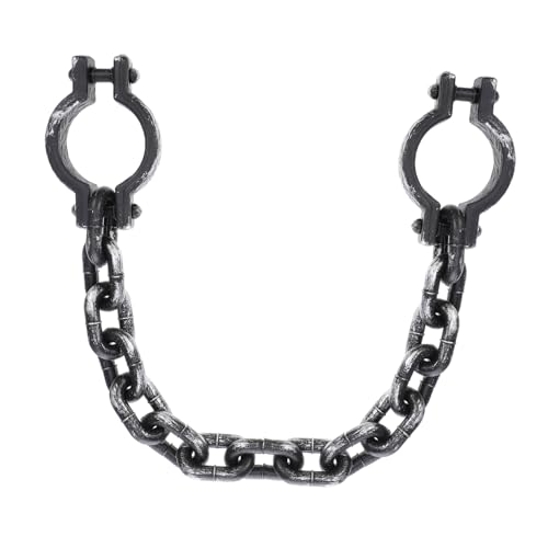 ibasenice Wrist Shackles Handfesseln in Schwarz mit Realistischem Ketten-Design für Halloween Cosplay Karneval Kostümparty Zubehör ibasenice Wrist Shackles Handfesseln in Schwarz mit Realistischem Ketten-Design für Halloween Cosplay Karneval Kostümparty Zubehör von ibasenice