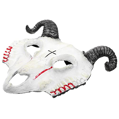 ibasenice Gruseliges Ziegenmaskenkostüm Für Halloween Ziegenschädel 3d-dekorationsrequisite Tierdesign Maske Halloween-partyzubehör von ibasenice