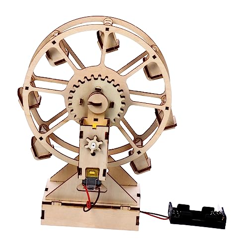 ibasenice Zusammengebaute Modellverzierungen Puzzle Mechanisches Modellspielzeug Modellbau Aus Holz 3D-rätsel Kinderspielzeug Selber Machen Holzverzierung Selber Machen Motor- von ibasenice