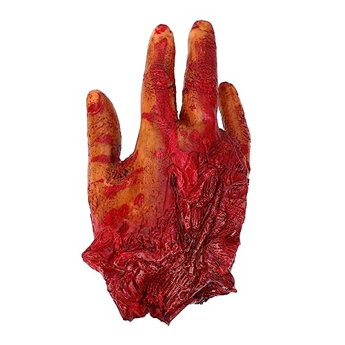 ibasenice abgetrenntes Handspielzeug Halloween gefälschter Finger Halloween -Skelettdekoration Halloween-Finger-Requisiten Streichprop beängstigendes Streichspielzeug PU-Weichgummi von ibasenice