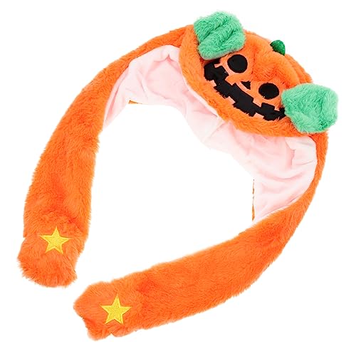 ibasenice beweglicher Halloween-Hut verrückte hüte für erwachsene Halloween springender Ohrhut halloween kopfschmuck halloween kopfbedeckung Halloween-Elementhut Halloween-Versorgung Orange von ibasenice