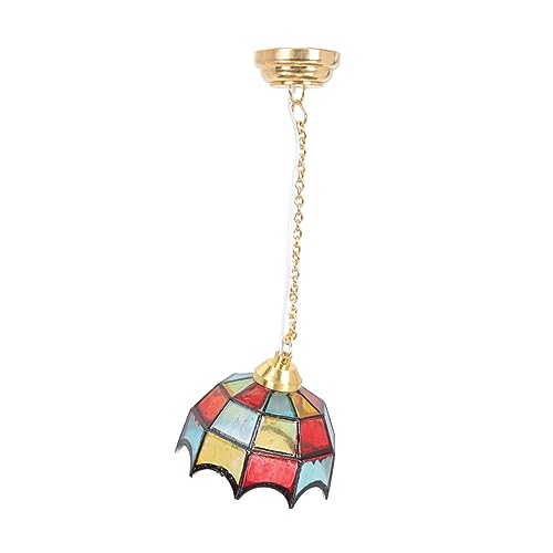 ibasenice bunter Kronleuchter puppenhausbeleuchtung puppenstubenzubehör Zubehör für Spielhäuser Schwimmbad Blau pendelleuchte Puppenhaus-Deckenlampe Puppenhausverzierung Metall Colorful ibasenice bunter Kronleuchter puppenhausbeleuchtung puppenstubenzubehör Zubehör für Spielhäuser Schwimmbad Blau pendelleuchte Puppenhaus-Deckenlampe Puppenhausverzierung Metall Colorful von ibasenice