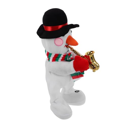 ibasenice elektrischer Schneemann für kinderspielzeug Weihnachten Stofftiere tanzendes Schneemannspielzeug elektrische Schneemannpuppe elektrischer musikalischer Schneemann von ibasenice