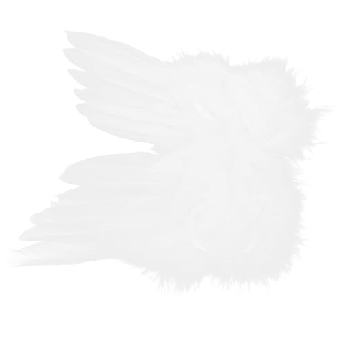 ibasenice -flügel Mädchen Puppe Schmetterling Entzückender Mini-flügel Kleine -engelsflügel Mini-Wing-Modelle Kleiner Miniflügel Kleiner Engelsflügel Feder Weiß von ibasenice