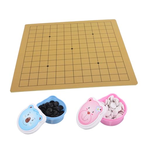 ibasenice go Set chinesisches brettspiel GO Game Accessoires Reiseschachspiel Kinderschach chinesisches schachspiel Cartoon -Schachspiel Schachbrett Dame Brettspiel Holz von ibasenice