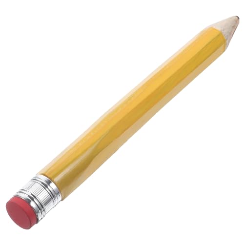 ibasenice großer Holzbleistift riesiger Stift biegsame Stifte Federmäppchen für die Schule großer Bleistift Drawing Pencils Schreibwaren Studenten Bleistift Zeichenstift PVC-Folie Yellow von ibasenice