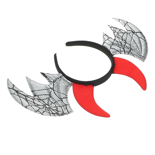 ibasenice halloween headband haarband halloween kopfbedeckung halloween Halloween-Teufel-Stirnband Hörner Stirnband Halloween-Kopfschmuck Halloween-Kostüm-Kopfschmuck Stoff Silver von ibasenice