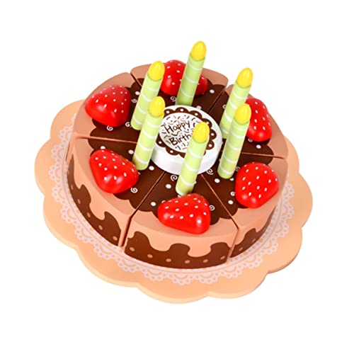 ibasenice holzspielzeug für Educational Toys Essen Rollenspiel Geburtstag für dekoratives Kuchenspielzeug Interaktives Familienspielzeug hölzern Brown ibasenice holzspielzeug für Educational Toys Essen Rollenspiel Geburtstag für dekoratives Kuchenspielzeug Interaktives Familienspielzeug hölzern Brown von ibasenice