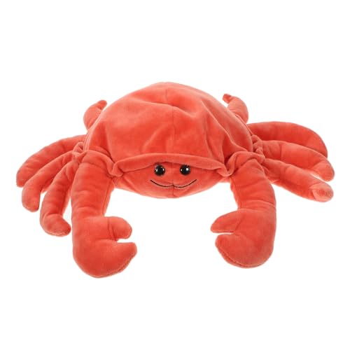 ibasenice interaktives Funny Toys Lustiges Weiche Handpuppe Lustige Handpuppe Krabbe Plüschtier Plüschkrabbenspielzeug dekoratives Handpuppenspielzeug PP Baumwolle von ibasenice