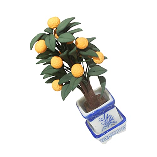 ibasenice kleine Topfpflanze Bonsai-Ornament aus Keramik von ibasenice