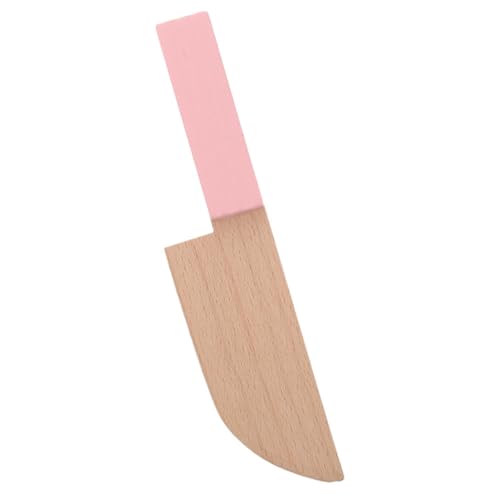 ibasenice nachgemachtes Messer kinderküche Kitchen Fruit Cutter holzküche zubehör holzspielsachen küche Puzzlematte Ausstecher aus Holz für Mikroszenendekoration von ibasenice