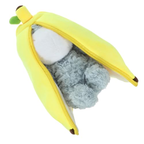ibasenice pummeluff Kuscheltier beschwertes Kuscheltier weihnachstsgeschenk spielzeuge Toys Esel gefüllte Plüschpuppe Cartoon-Puppe Tierpuppe Stofftierpuppe Daunen Baumwolle von ibasenice