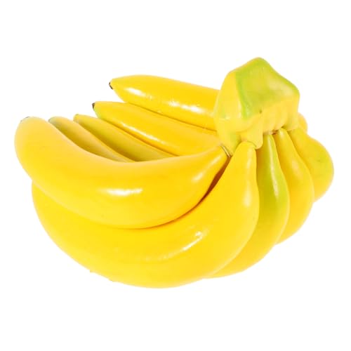 ibasenice simulierte Banane falsches Obstdekor Banane dekorative Verzierung Bananenhausdekoration simuliertes Obst Bananendekoration Bananen-Wohnkultur Lebensartige Banane Plastik von ibasenice