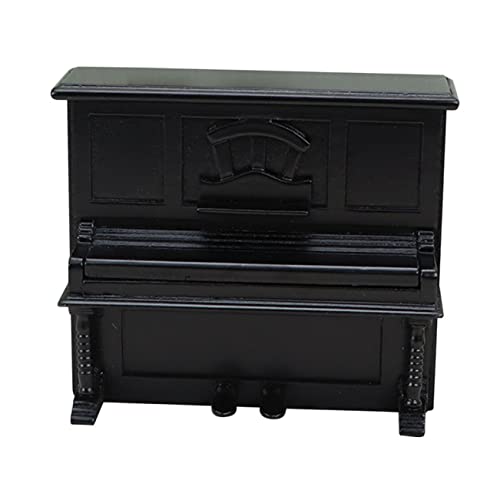 ibasenice simuliertes Klavier Kommode Dekorationen für Zuhause Mini-Piano-Puppenhaus- klein mini Klavier Miniature Piano Puppenhausverzierung Puppenhaus-Klavier hölzern Black von ibasenice
